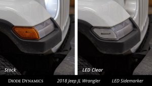 Jeep Gladiator Side Marker Light Assembly - Diode Dynamics - LED Sidemarkers with OEM-grade retroreflector optics - Clear - `20-`25 Jeep Gladiator Side Marker Light Assembly - Diode Dynamics - LED Sidemarkers with OEM-grade retroreflector optics - Clear - `20-`25